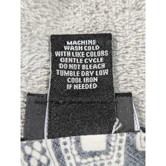 Rue21 Y2K Vintage Dress Womens S Black White Geo Sharkbite Hem Spaghetti Strap - Picture 6 of 9